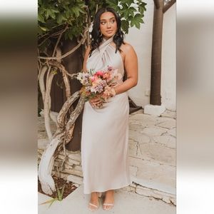 Show me your Mumu- Jasmine halter Midi Dress